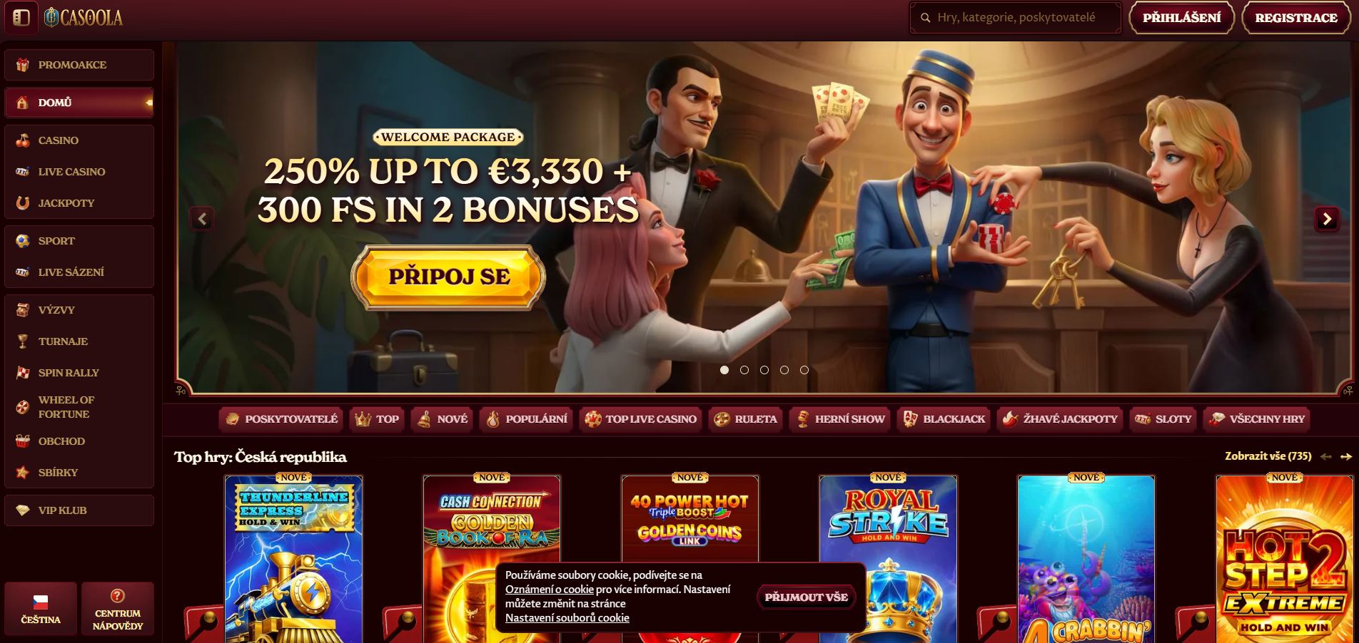 Casoola Casino nabízí českým hráčům nejvýhodnější herní podmínky
